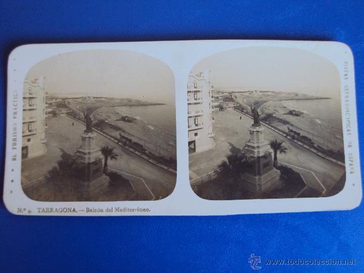 Fotografia antiga: (ES-502)FOTOGRAFIA ESTEREOSCOPICA DE TARRAGONA-BALCON DEL MEDITERRANEO