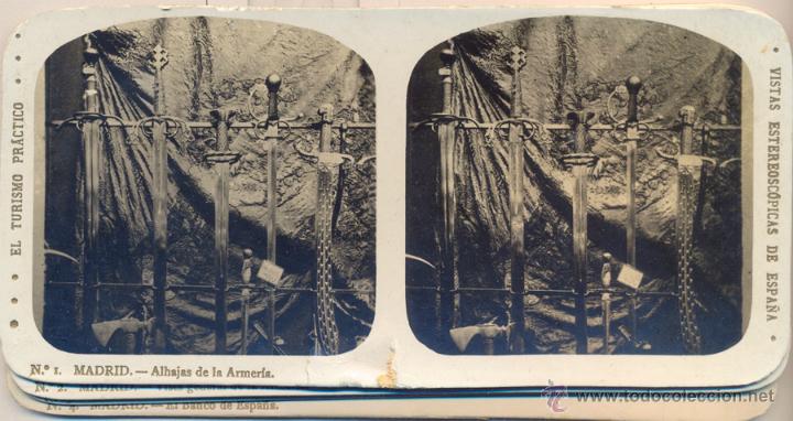 Fotografia antiga: 24 VISTAS ESTEREOSCOPICAS DE ESPA&Ntilde;A.- MADRID.- Ed. Alberto Mart&iacute;n.