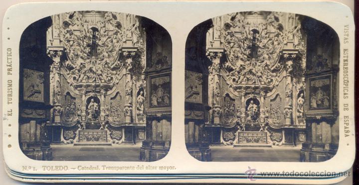 Fotografia antiga: 12 VISTAS ESTEREOSCOPICAS DE ESPA&Ntilde;A.- TOLEDO.- Ed. Alberto Mart&iacute;n.