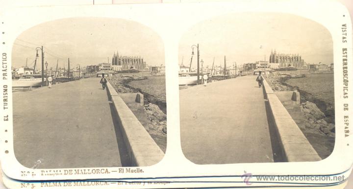 Fotografia antiga: 12 VISTAS ESTEREOSCOPICAS DE ESPA&Ntilde;A.- PALMA DE MALLORCA.- ED. ALBERTO MART&Iacute;N.