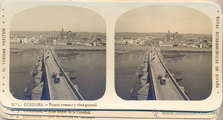 Fotografia antiga: 12 VISTAS ESTEREOSCOPICAS DE ESPA&Ntilde;A.- CORDOBA.- ED. ALBERTO MART&Iacute;N.