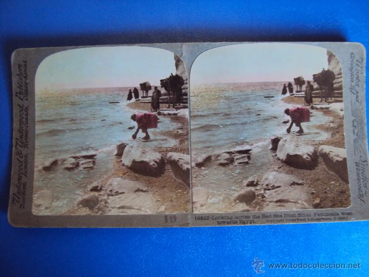 Fotografia antiga: (ES-826)FOTOGRAFIA ESTEREOSCOPICA DE PENINSULA DEL SINAI