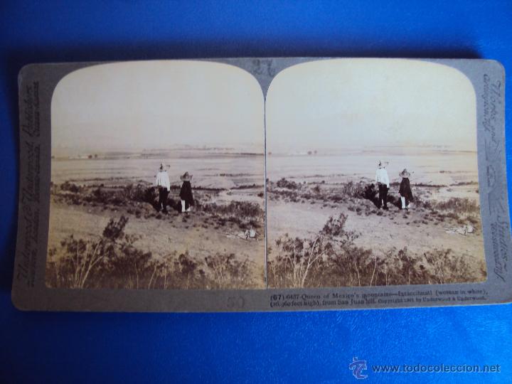 Fotografia antiga: (ES-867)FOTOGRAFIA ESTEREOSCOPICA DE IXTACCIHUATI,NEXICO