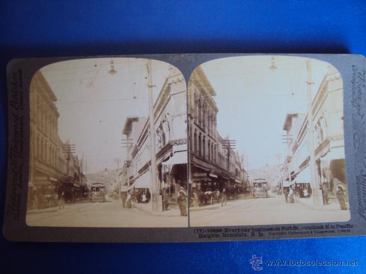 Fotografia antica: (ES-877)FOTOGRAFIA ESTEREOSCOPICA DE HONOLULU