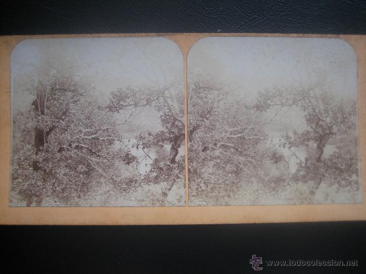 Fotograf&iacute;a antigua: ESTEREOSCOPICA EN CART&Oacute;N SAN HILARIO SACALM- -GERONA - PARTICULAR- A&Ntilde;O 1897