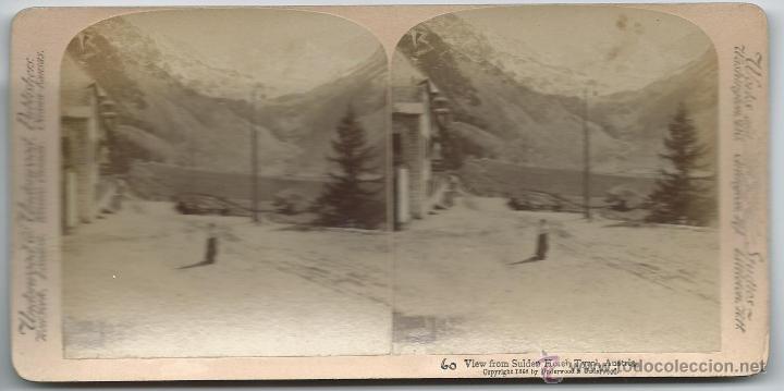 Fotografia antiga: vista estereoscopica Tyrol, Austria.
