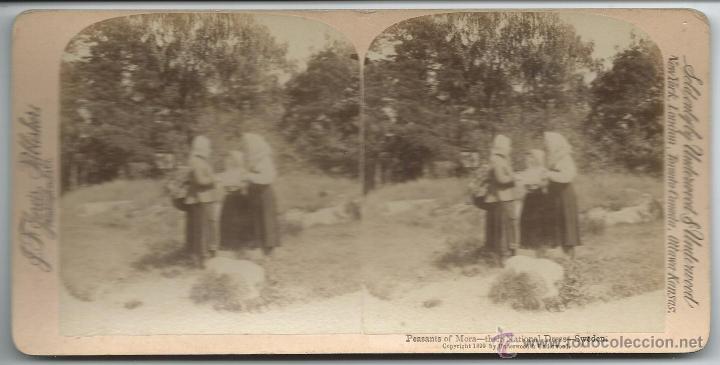 Fotografia antiga: vista estereoscopica Suecia 1899