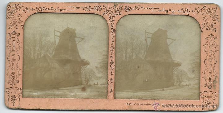 Fotografia antiga: vista estereoscopica Copenague, 1900