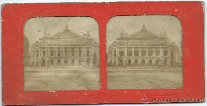Fotografia antiga: vista estereoscopica Paris, 1870.