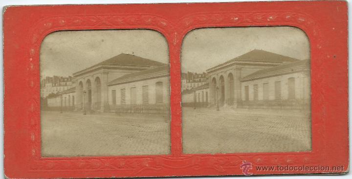 Fotografia antiga: vista estereoscopica Paris, 1870.