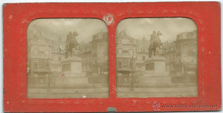 Fotografia antiga: vista estereoscopica Paris, 1870.