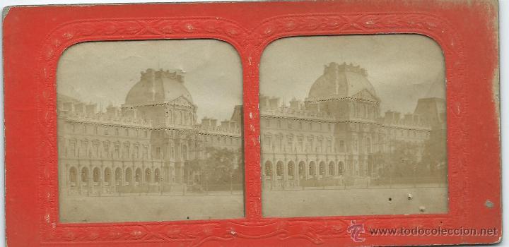 Fotografia antiga: vista estereoscopica Paris, 1870.