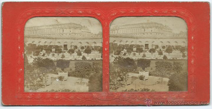 Fotografia antiga: vista estereoscopica Paris, 1870.