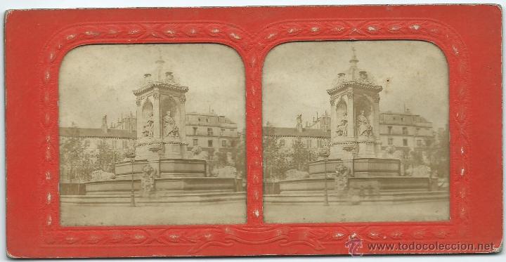 Fotografia antiga: vista estereoscopica Paris, 1870.