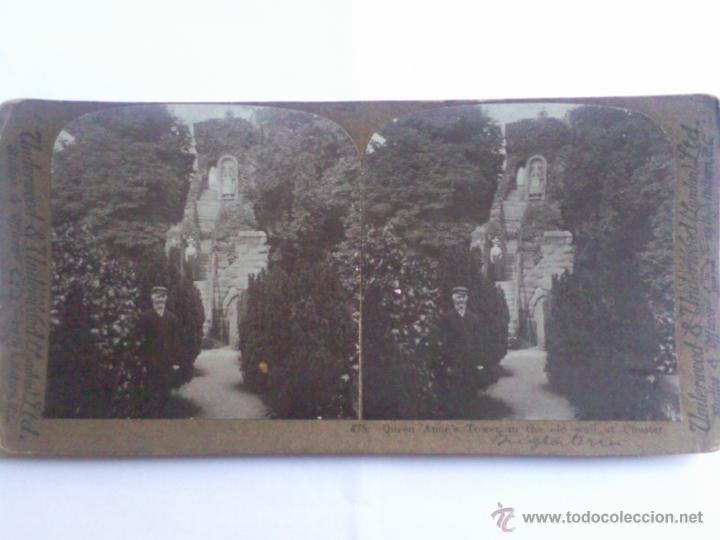 Fotografia antica: ANTIGUA FOTOGRAFIA, QUEEN AUNES TORRE EN LA PARED VIEJA EN CHESTER