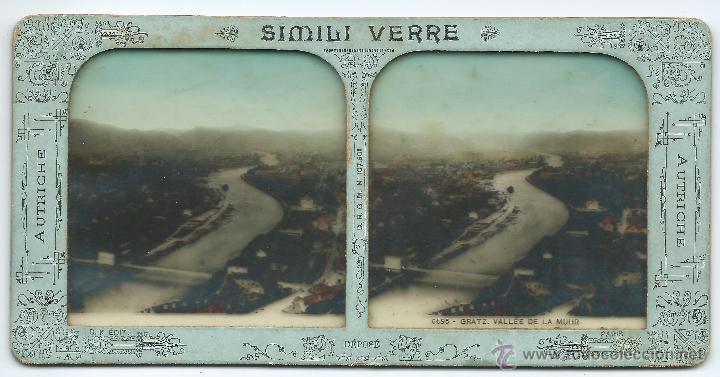 Fotografia antica: 1 vistas estereoscopica Austria, 1900 .