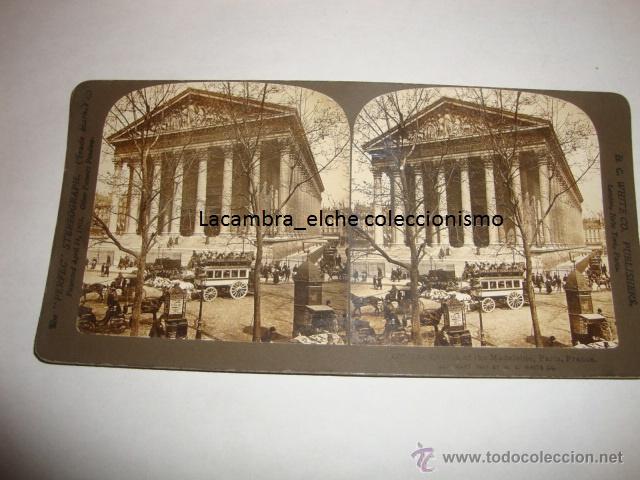 Fotografia antica: ANTIGUA FOTOGRAFIA ESTEREOSC&Oacute;PICA THE PERFECT STEREOGRAPH PARIS FRANCIA ORIGINAL A&Ntilde;O 1903