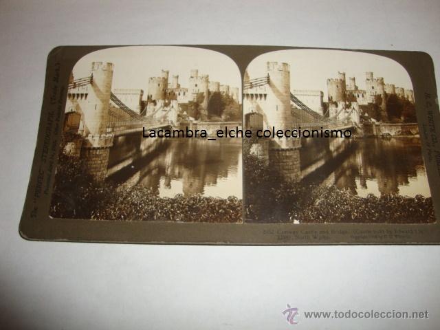 Fotografia antica: ANTIGUA FOTOGRAFIA ESTEREOSC&Oacute;PICA THE PERFECT STEREOGRAPH CASTILLO Y PUENTE CONWAY GALES 1903