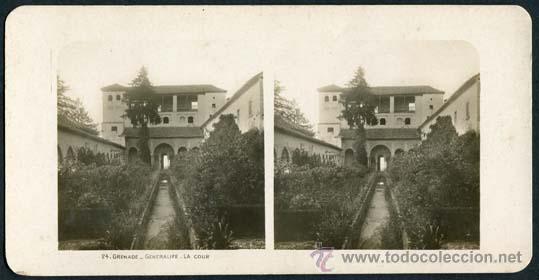 Fotograf&iacute;a antigua: Granada. El Generalife. c. 1900 - Foto 2