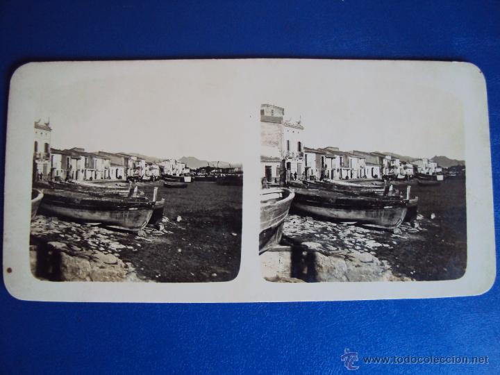 Photographie ancienne: (ES-1201)FOTOGRAFIA ESTEREOSCOPICA DESCONOCIDA-BARCAS PESQUERAS