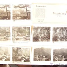 Fotografía antigua: ESTUCHE 19 CON 15 VISTAS ESTEROSCÓPICAS DE MONSENY. 1ª SERIE. J. CODINA. 1925