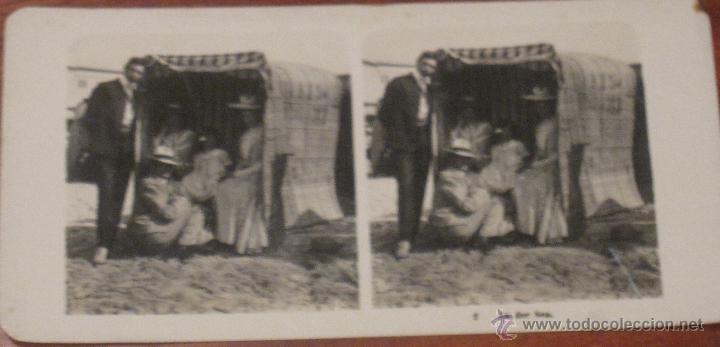 Photographie ancienne: FAMILIA EN PLAYA AN DER SEE BERLIN A&Ntilde;O 1907