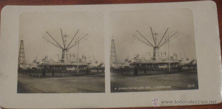 Photographie ancienne: FOTOGRAF&Iacute;A ANTIGUA EXPOSITION DE LIEGE-L'A&Eacute;ROPLANE BERLIN 1905