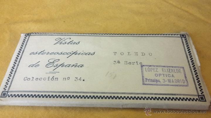Fotografia antiga: VISTAS ESTEREOSCOPICAS- 15 VISTAS DE TOLEDO. COLECCION N&ordm; 34 SERIE 3&ordm;