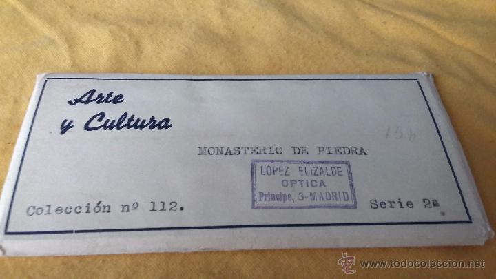 Antique Photography: VISTAS ESTEREOSCOPICAS- 14 VISTAS DEL MONASTERIO DE PIEDRA COLECCI&Oacute;N N&ordm; 112 SERIE 2&ordm;