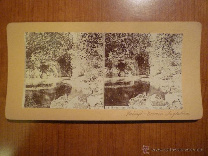 Fotografia antica: ESTEREOSCOPICA DE PAISAJE DE ESCOCIA.