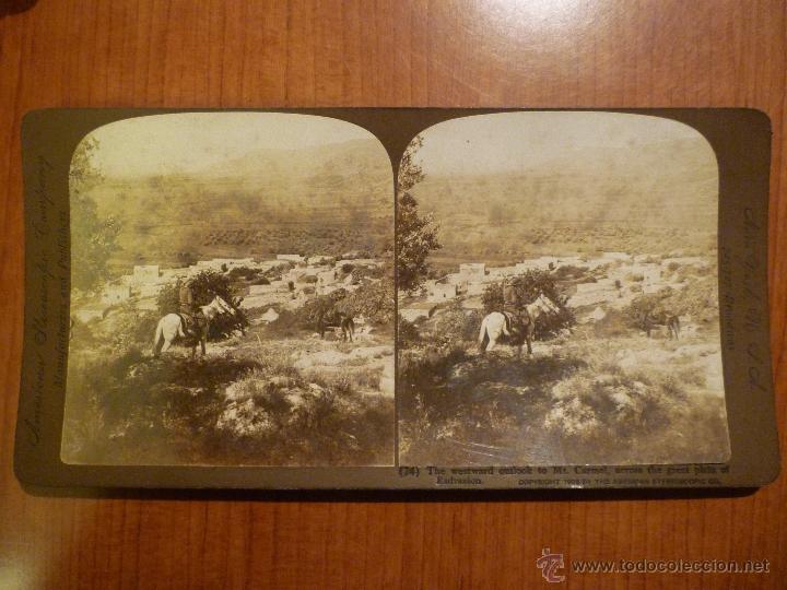 Fotografia antiga: ESTEREOSCOPICA LLANURA DE ESCRAELON. A&Ntilde;O 1908 BY AMERICAN ESTEREOSCOPIC CO.