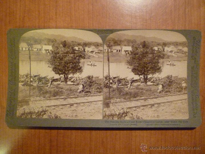 Fotografia antiga: FOTOGRAFIA ESTEREOSCOPICA TREN DE PANAMA A&Ntilde;O 1904, UNDERWOOD&UNDERWOOD