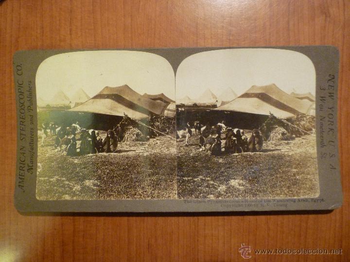 Fotografia antiga: FOTOGRAFIA ESTEREOSCOPICA CASA DEL ARABE ERRANTE A&Ntilde;O 1900 POR Y. YOUNG AMERICAN STEREOSCOPIC CO