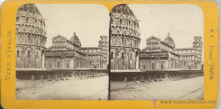 Antique Photography: ESTEREOSCOPIA DE VISTA DE ITALIA - PISA