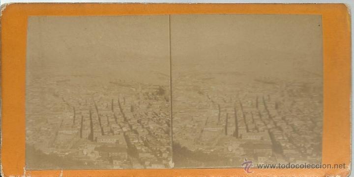 Fotografia antica: ESTEREOSCOPIA DE VISTA DE NAPOLES  ITALIA