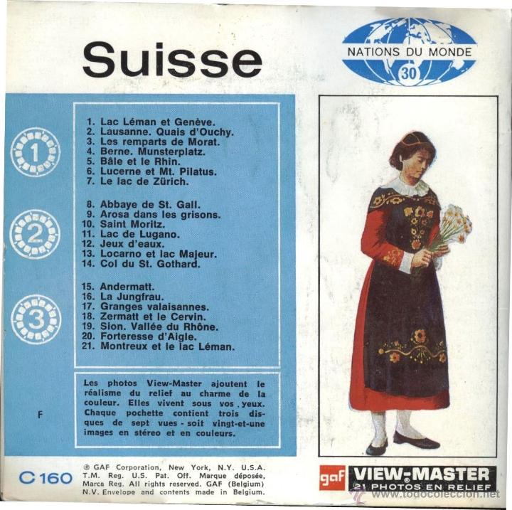 Fotograf&iacute;a antigua: VIEW MASTER - SUISSE (3 DISCOS) - Foto 2