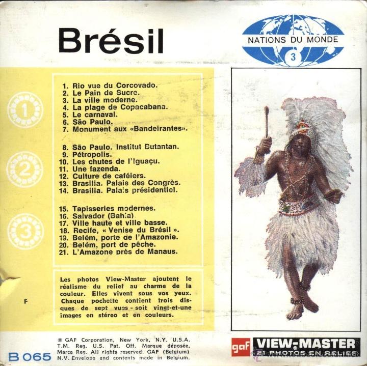 Fotograf&iacute;a antigua: VIEW MASTER - BRESIL (3 DISCOS) - Foto 2