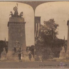 Fotografía antigua: ANTIGUA FOTO ESTEREOSCOPICA DE LA INAGURACIÓN MONUMENTO DEL MAINE E NEW YORK – 1913
