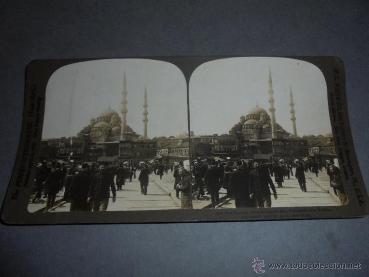 Fotograf&iacute;a antigua: ESTEREOSC&Oacute;PICA - TURQUIA 4310 NUEVA MEZQUITA DE LA SULTANA -VALIDEA CONSTANTINOPLA TURQUIA