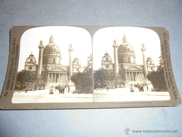 Fotograf&iacute;a antigua: ESTEREOSC&Oacute;PICA - AUSTRIA 4538 THE KARISKIRCHE VIENNA AUSTRIA