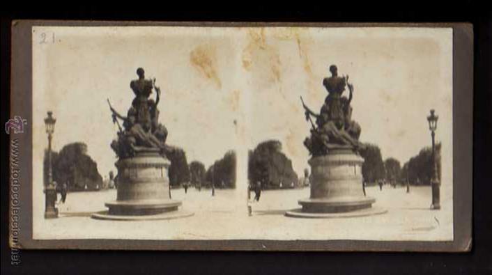 Fotograf&iacute;a antigua: Fotograf&iacute;a estereosc&oacute;pica. Monumento.