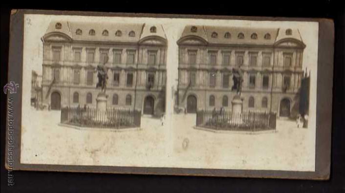 Fotograf&iacute;a antigua: Fotograf&iacute;a estereosc&oacute;pica. Monumento.