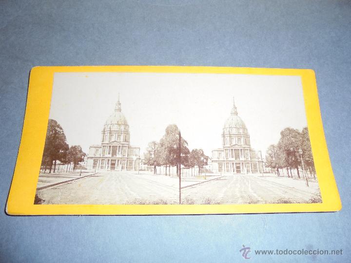 Fotograf&iacute;a antigua: PARIS - ANTIGUA ESTEREOSCOPICA LES INVALIDES - 18X9 CM.