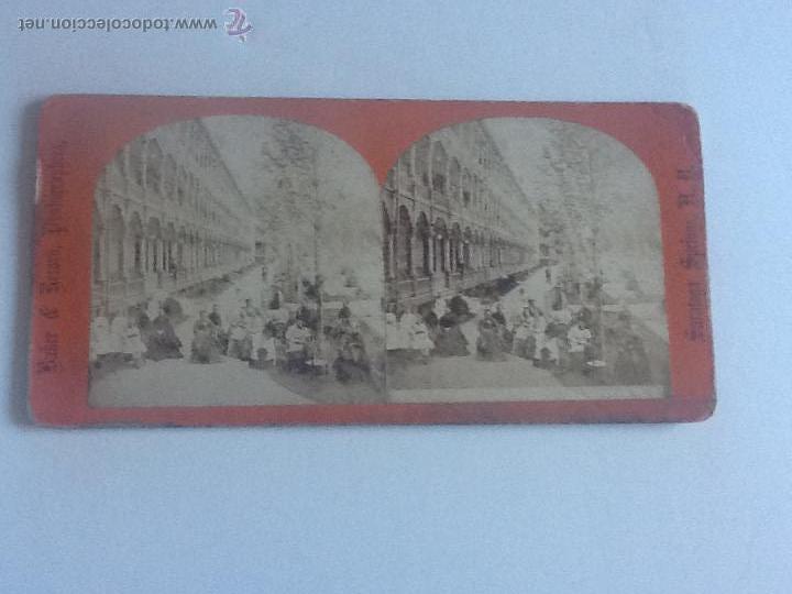 Fotograf&iacute;a antigua: Hotel Saratoga Springs, N.Y. Fotografia Esterosc&oacute;pica. Baker&Record