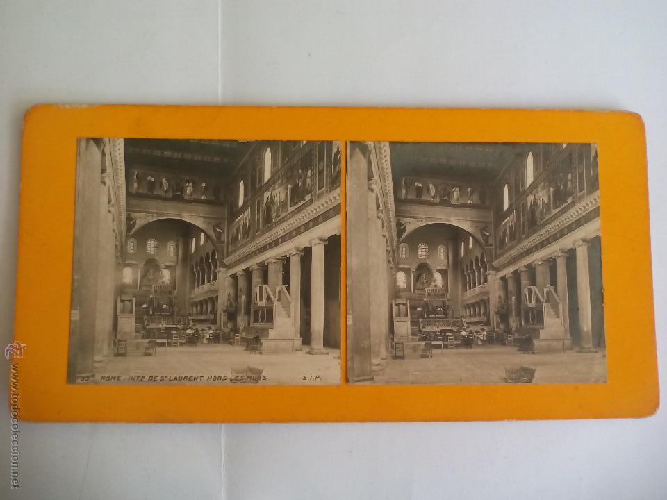 Antique Photography: Estereoscopica de 1859.Rome ,St. Laurent  Italia. Stereo Stereoscopique. Foto Fotograf&iacute;a