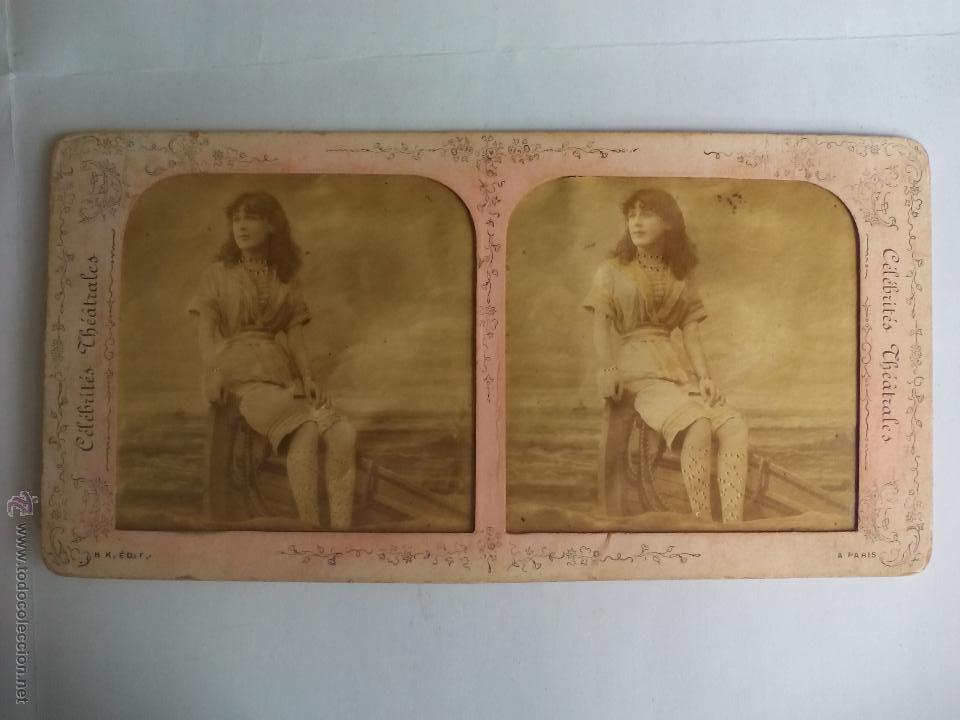 Antique Photography: Estereoscopica de 1900 Celebrit&eacute;s th&eacute;atrales lescuyer France Stereo Stereoscopique. Foto Fotograf&iacute;a