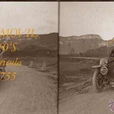 Fotografía antigua: AUTOMÓVIL - DELAHAYE - 1910'S - B-755 - NEGATIVO DE VIDRIO 