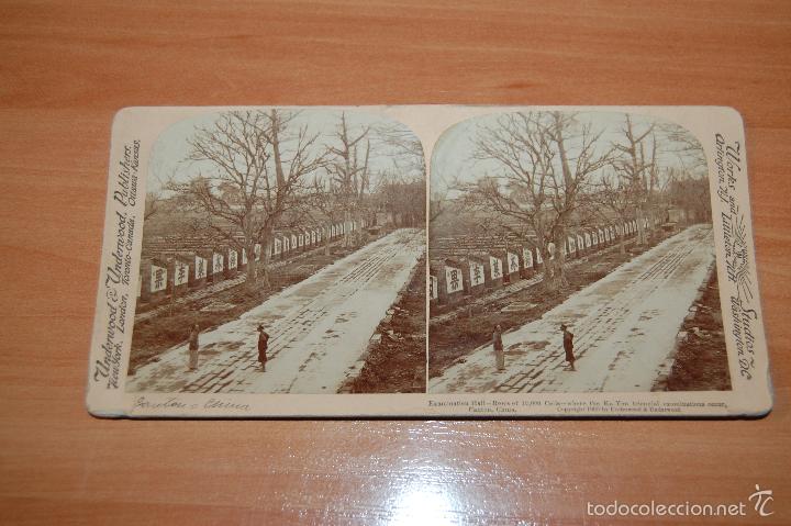 Photographie ancienne: RARA FOTOGRAFIA ESTEREOSCOPICA CHINA CANTON A&Ntilde;O 1900 UNDERWOOD PUBLISHER
