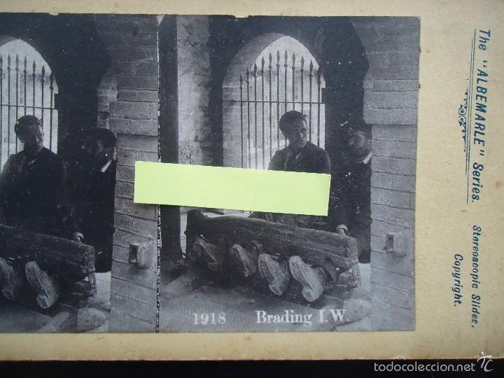 Photographie ancienne: estereoscopica cepo carcel preso prision ladron presidiario bradin I.W. 1918 albemarle great britain