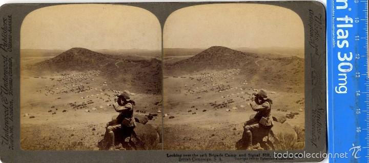 Photographie ancienne: SUDAFRICA GUERRA BOERS??? VISTA CAMPAMENTO MILITAR SLINGERSFONTEIN 1900